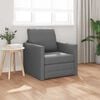 vidaXL Floor Sofa Bed 2-in-1 Dark Grey 112x174x55 cm Fabric