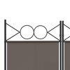 vidaXL 4-Panel Room Divider Anthracite 160x220 cm Fabric