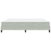 vidaXL Box Spring Bed with Mattress Light Grey 200 x 200 cm Fabric