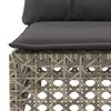 vidaXL 8 Piece Garden Sofa Set with Cushions Grey Poly Rattan