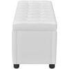 vidaXL Storage Ottoman Artificial Leather White