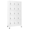 vidaXL Locker Cabinet Light Grey 90x40x180 cm Steel