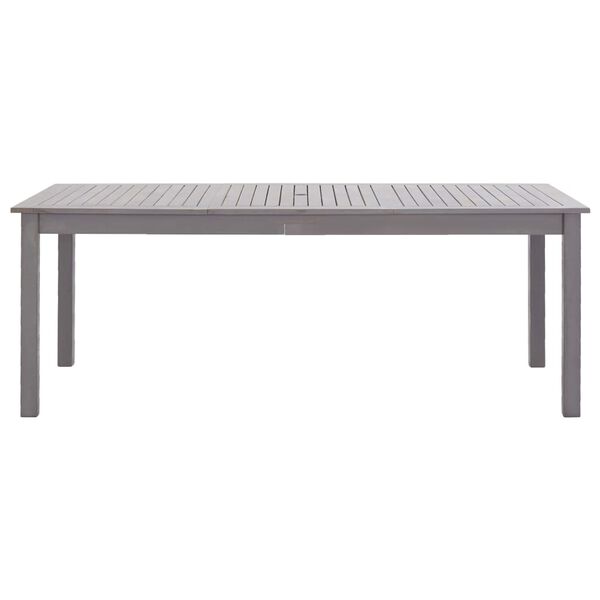 vidaXL Garden Table Grey Wash 200x90x74 cm Solid Acacia Wood