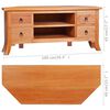 vidaXL TV Cabinet 100x40x45 cm Solid Mahogany Wood