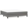 vidaXL Box Spring Bed Frame Dark Grey 180x200 cm Fabric
