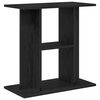 vidaXL Aquarium Stand Black Oak 60x30x60 cm Engineered Wood