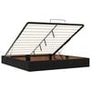 vidaXL Ottoman Bed Frame No Mattress Black 180x200 cm Super King Velvet