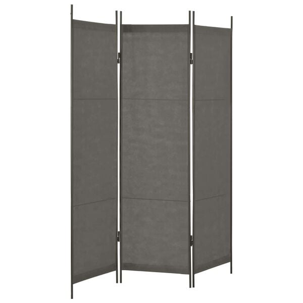 vidaXL Room Dividers Grey Fabric
