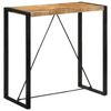 vidaXL Bar Table 110x55x110 cm Solid Rough Wood Mango