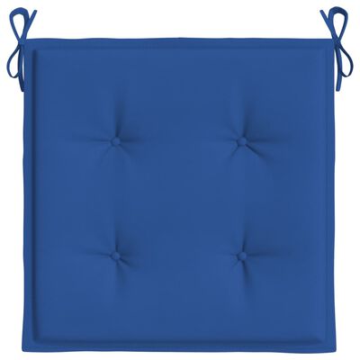 vidaXL Garden Chair Cushions 4 pcs Royal Blue 50x50x3 cm Oxford Fabric