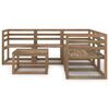 vidaXL 6 Piece Garden Lounge Set Brown Impregnated Pinewood