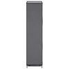 vidaXL Shoe Cabinet with Cover Grey 58x28x106 cm Fabric