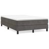 vidaXL Box Spring Bed Frame Dark Grey 120x200 cm Velvet