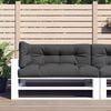 vidaXL Pallet Cushions 3 pcs Anthracite Fabric