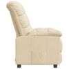 vidaXL Recliner Chair Cream Fabric