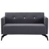 vidaXL 2-Seater Sofa Fabric Upholstery 115x60x67 cm Dark Grey