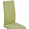 vidaXL Cantilever Dining Chairs 2 pcs Green Fabric