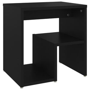 vidaXL Bed Cabinet Black 40x30x40 cm Engineered Wood