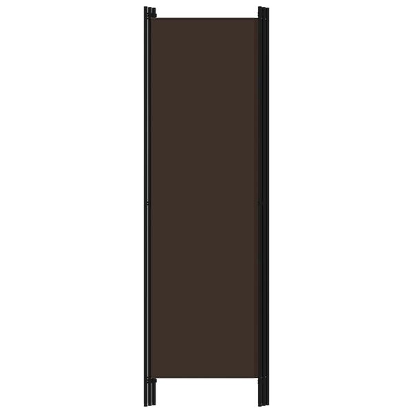 vidaXL 3-Panel Room Divider Brown 150x180 cm