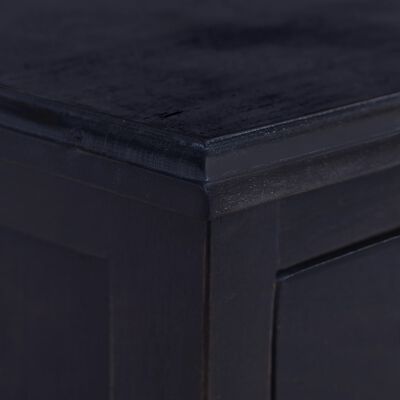 vidaXL Bedside Cabinet Light Black Coffee Solid Mahogany Wood