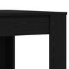 vidaXL Dining Table Black Oak 140 x 74.5 x 76 cm Poly Rattan