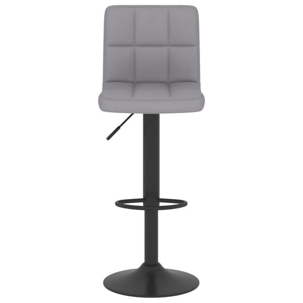 vidaXL Bar Stools 2 pcs Light Grey Fabric