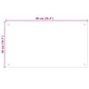 vidaXL Kitchen Backsplash 2 pcs Transparent 90 x 50 cm Tempered Glass