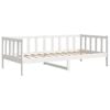 vidaXL Day Bed without Mattress White Solid Wood Pine 90x200cm