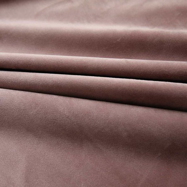 vidaXL Blackout Curtain with Hooks Velvet Antique Pink 290x245 cm
