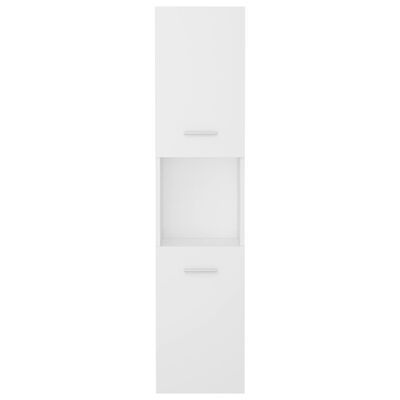 vidaXL Bathroom Cabinet White 30x30x130 cm Engineered Wood
