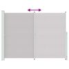 vidaXL Patio Retractable Side Awning 220x300 cm Grey