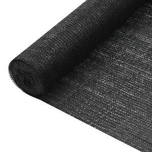 vidaXL Privacy Net Black 1x25 m HDPE 75 g/m&sup2;