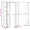 vidaXL Garden Tool Shed Impregnated Pinewood 182x76x175 cm