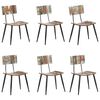 vidaXL Dining Chairs 6 pcs Solid Reclaimed Wood