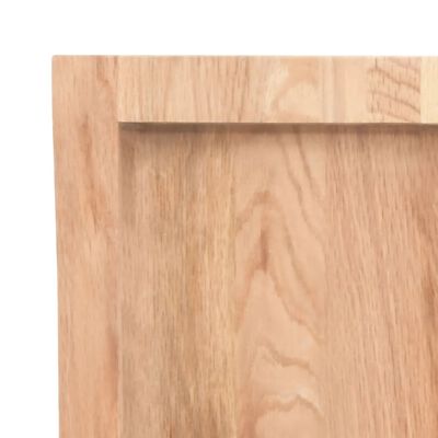 vidaXL Bathroom Countertop Light Brown 40x50x(2-4) cm Treated Solid Wood