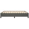 vidaXL Bed Frame without Mattress Dark Grey 180x200 cm Super King Velvet