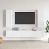 vidaXL 5 Piece TV Cabinet Set White Engineered Wood