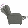 vidaXL Recliner Chair Dark Grey Fabric