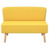 vidaXL Sofa Fabric 117x55.5x77 cm Yellow