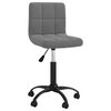 vidaXL Swivel Dining Chair Dark Grey Velvet