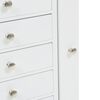 vidaXL Free Standing Jewelery Cabinet White