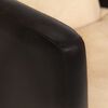 vidaXL Armchair Tan and Black Real Leather