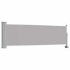 vidaXL Patio Retractable Side Awning 80x300 cm Grey