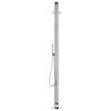 vidaXL Garden Shower with Grey Base 230 cm Stainless Steel