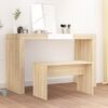 vidaXL Dressing Stool Sonoma Oak 70x35x45 cm Engineered Wood