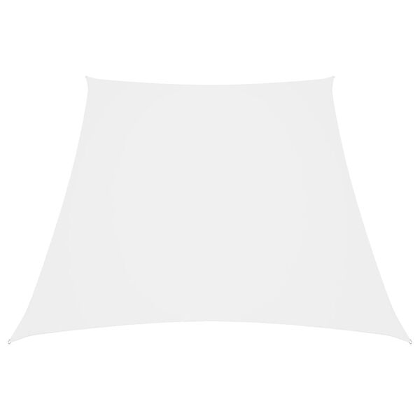 vidaXL Sunshade Sail Oxford Fabric Trapezium 2/4x3 m White