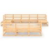 vidaXL 10 Piece Garden Lounge Set Solid Wood Pine