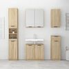 vidaXL Wall-mounted Bathroom Cabinet Sonoma Oak 32x20x67 cm