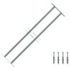 Adjustable Security Grille for Windows with 2 Crossbars 700-1050 mm