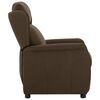 vidaXL Recliner Chair Brown Fabric
